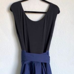 Donna Karan Couture Belted Full Skirt Dress